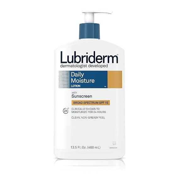 Lubriderm Daily Moisture Body Lotion With Broad Spectrum Spf 15, 13.5 Oz