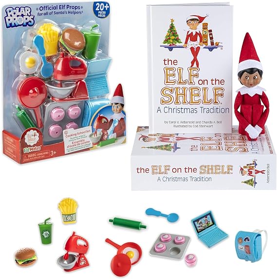 Elf on The Shelf - Brown Eyed Girl Scout Elf & Elf Polar Props