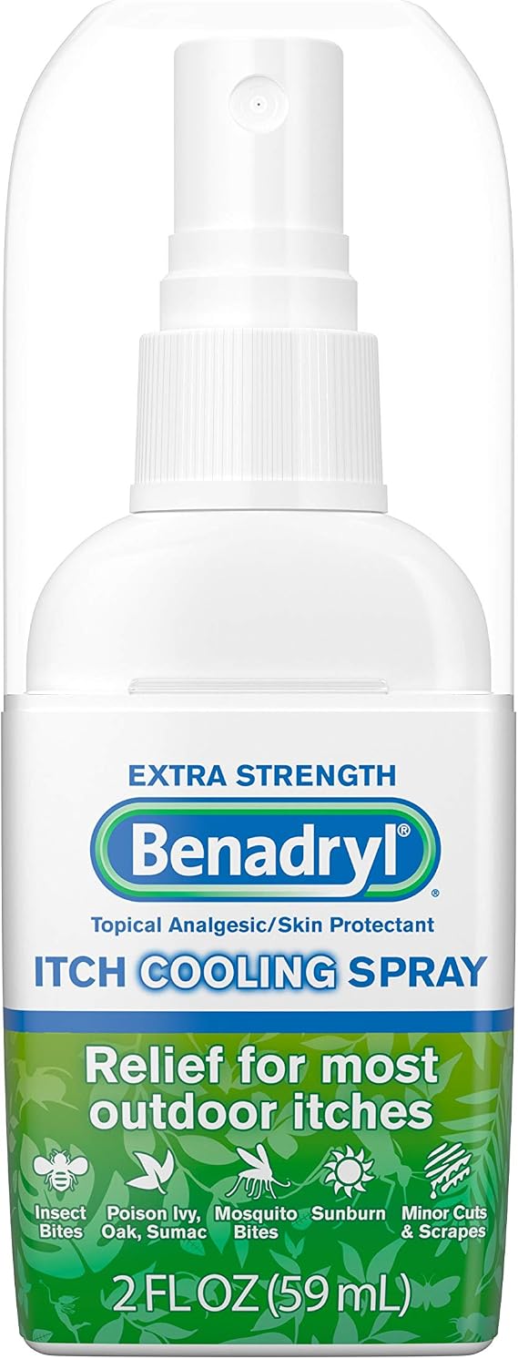 Benadryl Itch Relief Spray for Extra Strength, 2 Count