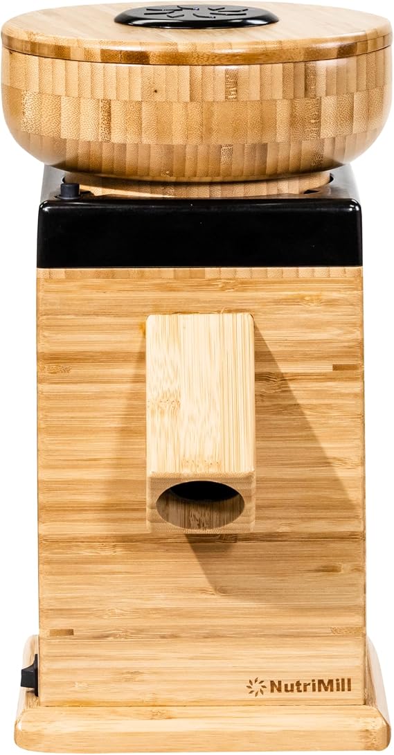 NutriMill Harvest Stone Grain Mill, 450 Watt - Black by Nutrimill