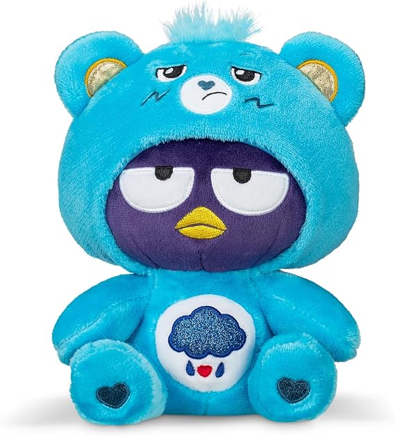 Care Bears - Badtz-Maru Dressed As Grumpy Bear 8" Fun-Size Plush, Blue - Soft, Huggable Bestie! Good for Girls and Boys, Employees, Collectors, Ages 4+