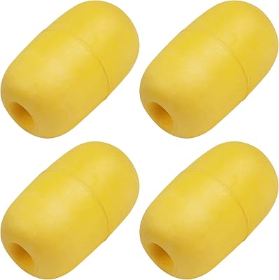 Rope Floats Marine Buoy Float,4pcs8pcs Deep Water Oval Water Float Fishing Marker Buoys for Water Ski Ropes Anchor Lines Boats Swimming Kayak Crabbing Trail Dock Pool Yellow