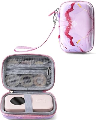 Phomemo D30 D35 Label Maker Case, Storage Bag Compatible with NELKO P21NIIMBOT D11JADENS D110SUPVAN E10 Label Printer, Fits for Mini Labels Sticker Machine, Box Only - Pink