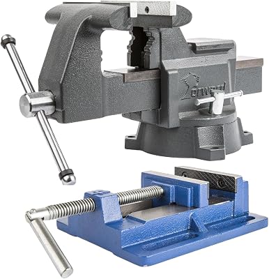 Forward CR60A 6.5-Inch Bench Vise and 4-Inch Drill Press Vise