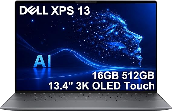 Dell XPS 13 9345 Laptop, 13.4" 3K OLED Touchscreen, X Elite, 16GB/512GB