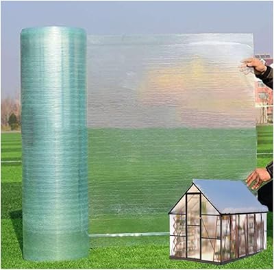 Polycarbonate Sheet 1mm,Sunroom Greenhouse Replacement Plastic Panels,UV Resistant Clear Roofing Panels,Rain-Proof Greenhouse Canopy Balcony Awning CoversW1.5xL2m4.9x6.6ft