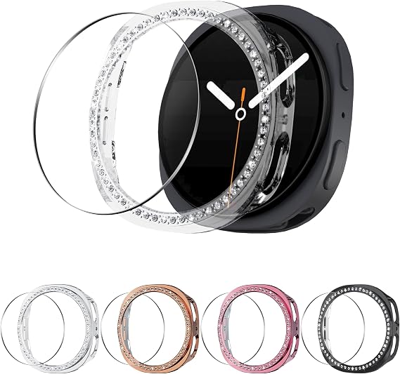 5+5 Pack Case for Samsung Galaxy Watch 9/8 40mm Screen Protector