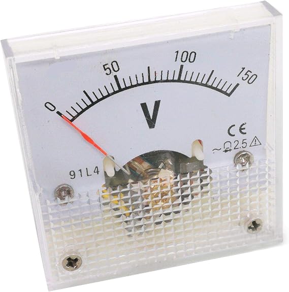 AC 0-150V Square Analog Volt Pointer Needle Panel Meter Voltmeter 91L4