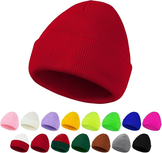 American Trends Winter Knit Beanie Hat for Men Women Soft Stretch Skull Cap