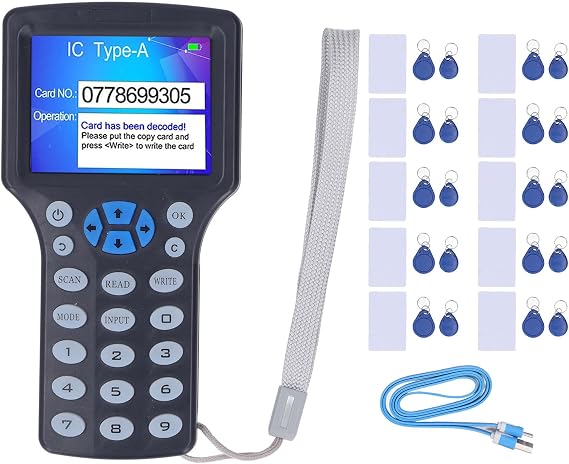 RFID Card Reader Writer UID Keychain HD 2.8" Full Color Screen Card Copier Duplicator Usage Scenario