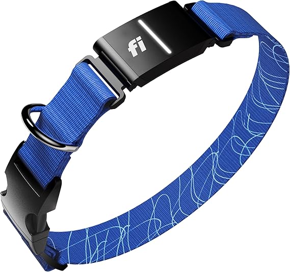Fi Series 3+ Dog GPS Collar, X-Small Blue Dog Tracker, 12 Months Included