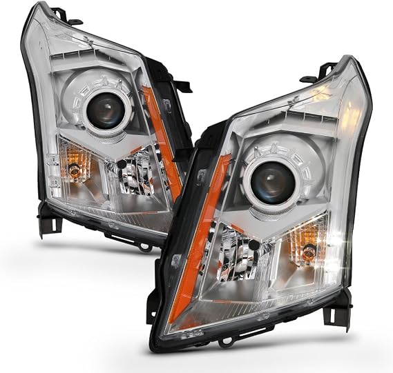 ACANII - For [Halogen Model Only] 2010-2016 Cadillac SRX Projector Headlights Headlamps Pair Driver & Passenger Side