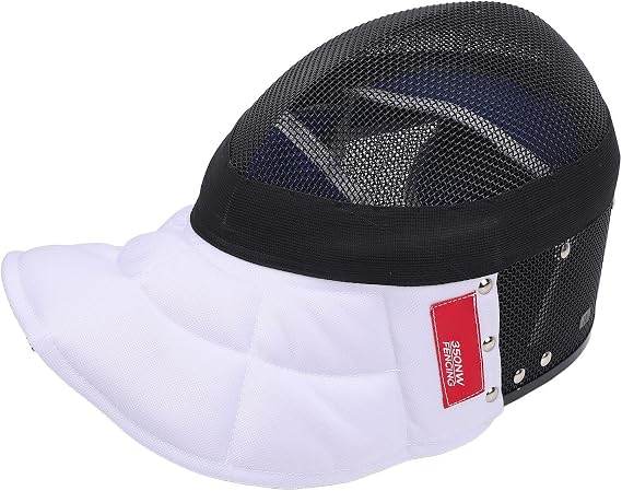 Fencing Mask, Fencing Mask 350N Epee Fencing Helmet with Removable Lining CE Certified Fencing Protective Gear, Stab Proof Breathable Fencing Face Cover Protective Gears