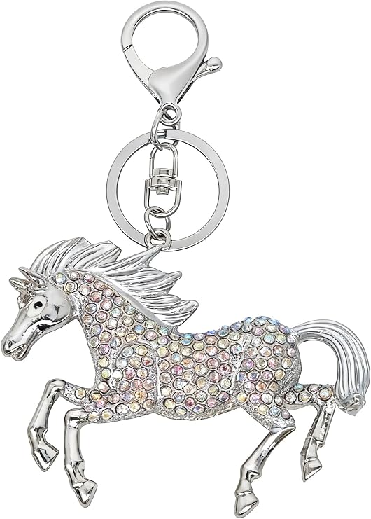 Animal Pendant Key Chains Ring Crystal Bling Turtle Whales Horse Elephants Koala Flamingos Owl Frogs Keychain for Women Girls