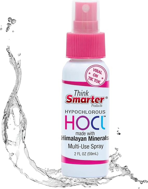 Think Smarter Products Multi-Use Spray | 2 oz | Alcohol-Free HOCl Spray for Skin, Hands, Surfaces | Fragrance-Free Formula | Gentle, Everyday Cleanser for Home & Travel