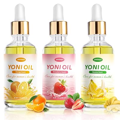 3 PCS Yoni Oil, Organic Feminine Oil Moisturizer for Wetness Ph Balance Feminine Deodorant Eliminates Odor with Essential Oils