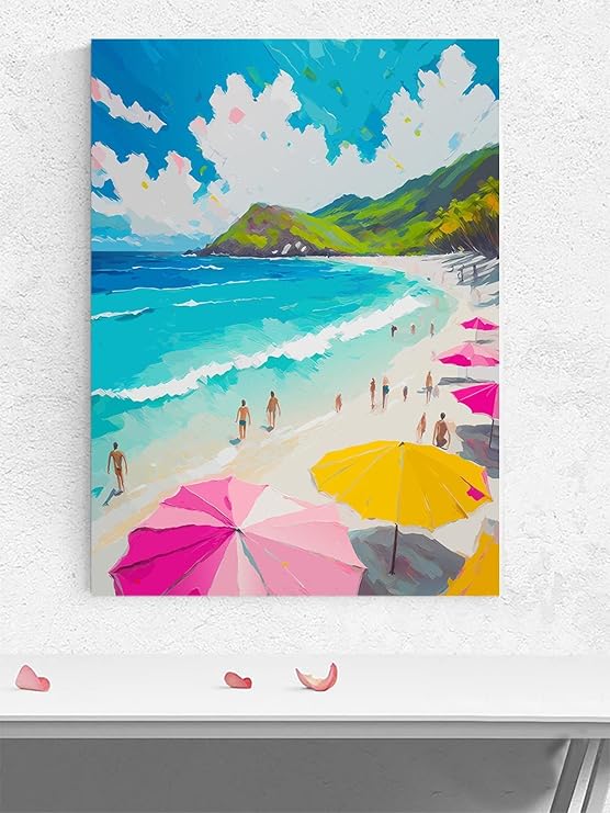 Postermanya Summer Hues, Yazın Tonları İzlenimci Sanat Deniz Manzaralı Poster - Afiş - Dekoratif Duvar Poster