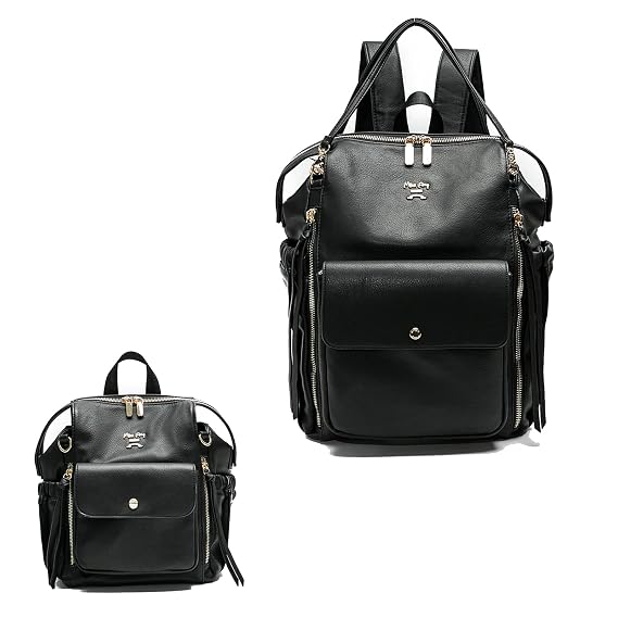 miss fong Diaper Bag Backpack, Baby Diaper Bag with in Bag Organizer.(Regular + Mini)