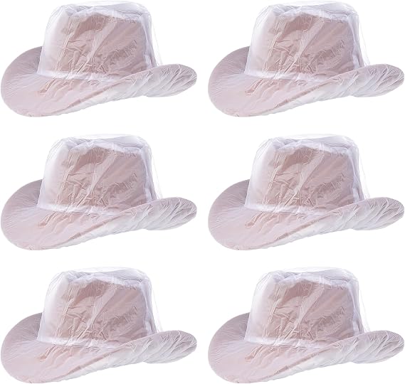 Cowboy Hat Rain Covers Plastic Hat Waterproof Cover for Dust Unisex Travel Cowboy Hat Storage