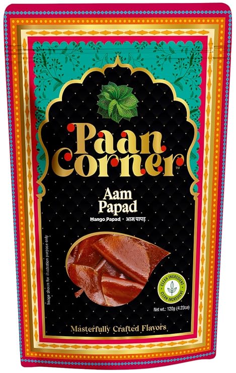 Paan Corner Aam Papad, Mango Papad, Clean Ingredients, 4.23oz