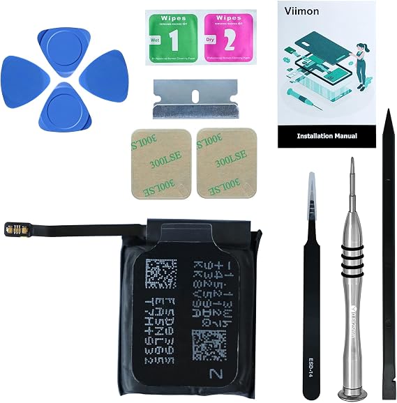 for Watch Series 5 44mm Battery Replacement Kits Compatible with Apple Watch Series 5 Model A2093 A2095 A2157 with Installation Manual and Repair Tool Kits (44mm)