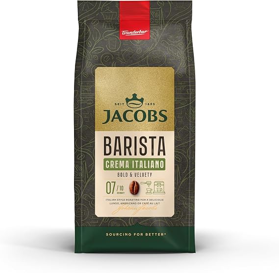 Jacobs Barista Editions Crema Italiano Bean Coffee, 1 kg