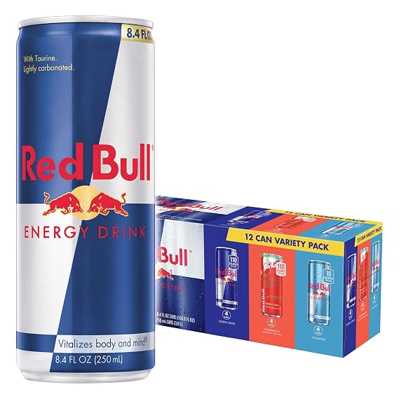Red Bull Energy Drink, Variety Pack 8.4 Fl Oz (12 Pack)