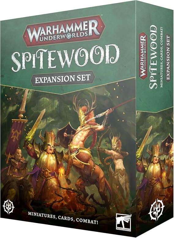 Warhammer UNDERWORLDS: Spitewood Push-Fit Miniatures Expansion with Game Board, Warbands, Fighter & Warscroll Cards