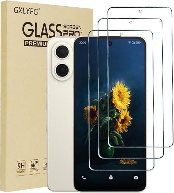 3 Pack Tempered Glass Screen Protectors Compatible with TCL Nxtpaper 70 Pro, Anti Scratch, Bubble Free, 9H Hardness