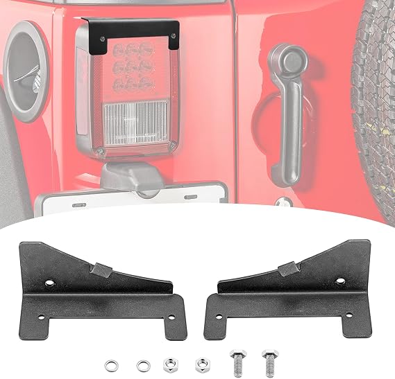 Dasen Tail Light Rear Brake Mount Fit for Jeep Wrangler JK 2007-2018