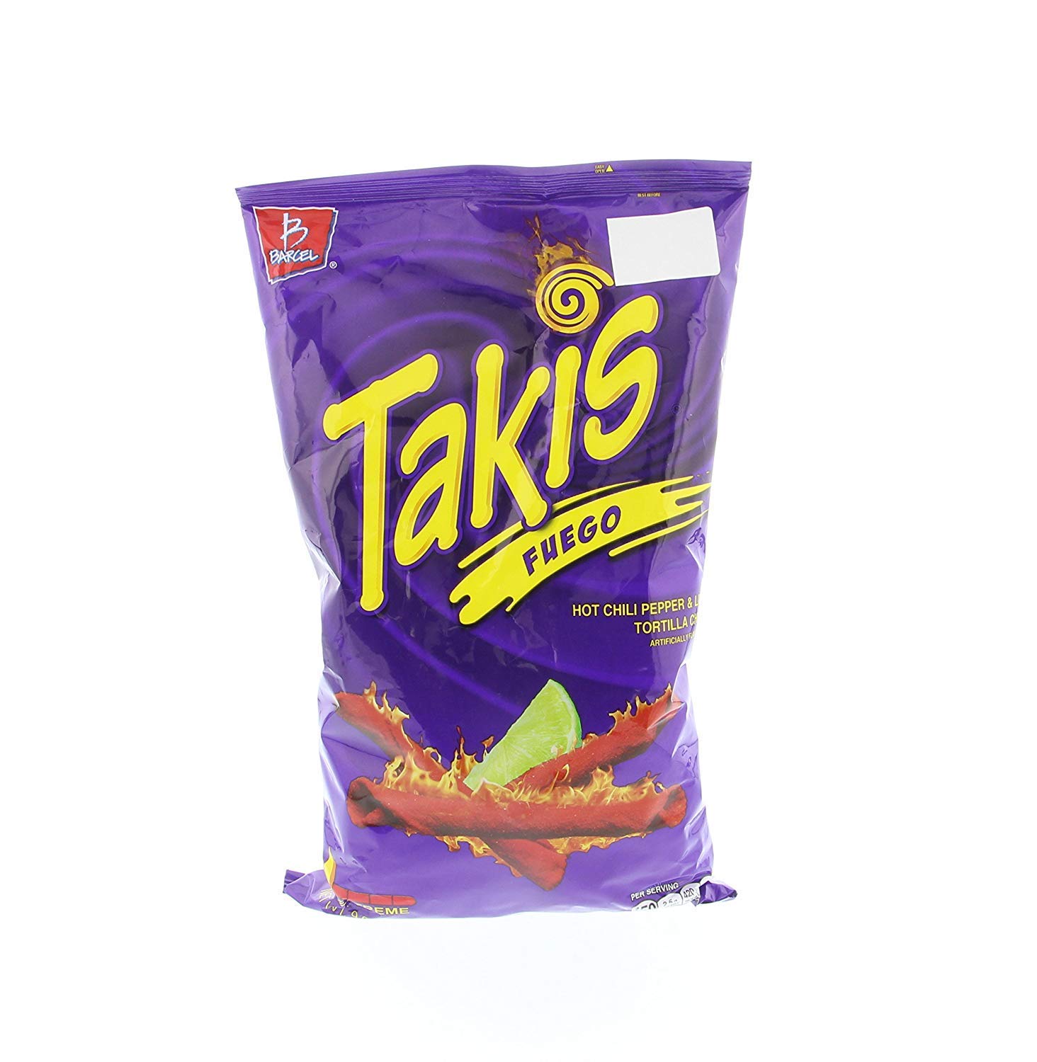 Takis Fuego Hot Chili Pepper & Lime Flavored Corn SnacksOne 9.9 oz. Bag - PACK OF 2