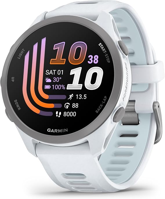 Garmin Forerunner 170 Music, 43mm, Whitestone/Cloud Blue