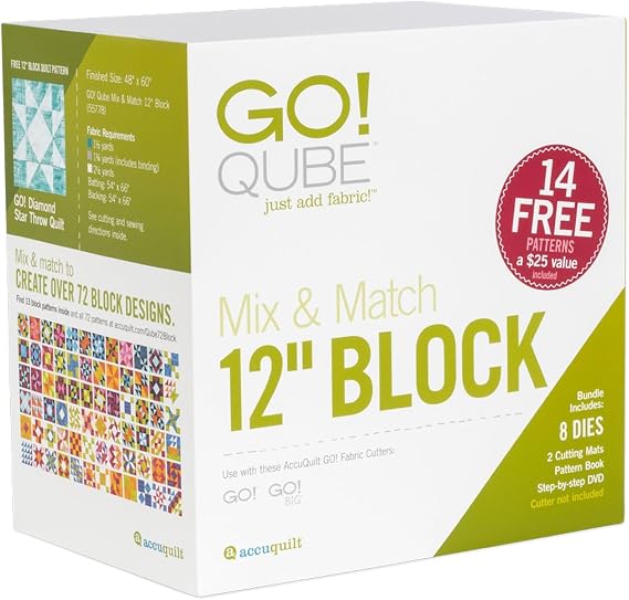 AccuQuilt GO! Qube Mix & Match 12 Block