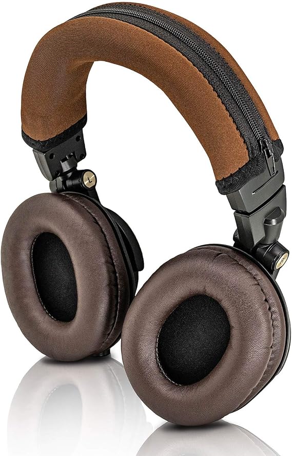 ATH M50X Headband Cover - Compatible with HS50, HS60, HS70, Cloud 2, Cloud Alpha, DJ DN-HP1000, MDR-V600, V900, ATH-WS1100IS Headphones (Brown)