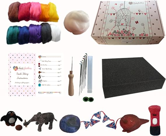 Heidifeathers Vegan Needle Felting Kit