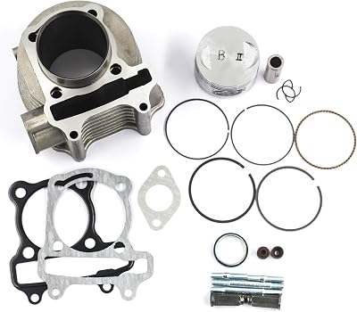 GY6 150cc 57.4mm Bore Cylinder kit with Piston Kit 4 Stroke 152QMI 157QMJ for TAOTAO JONWAY ZNEN Roketa ATV Moped Go-Kart