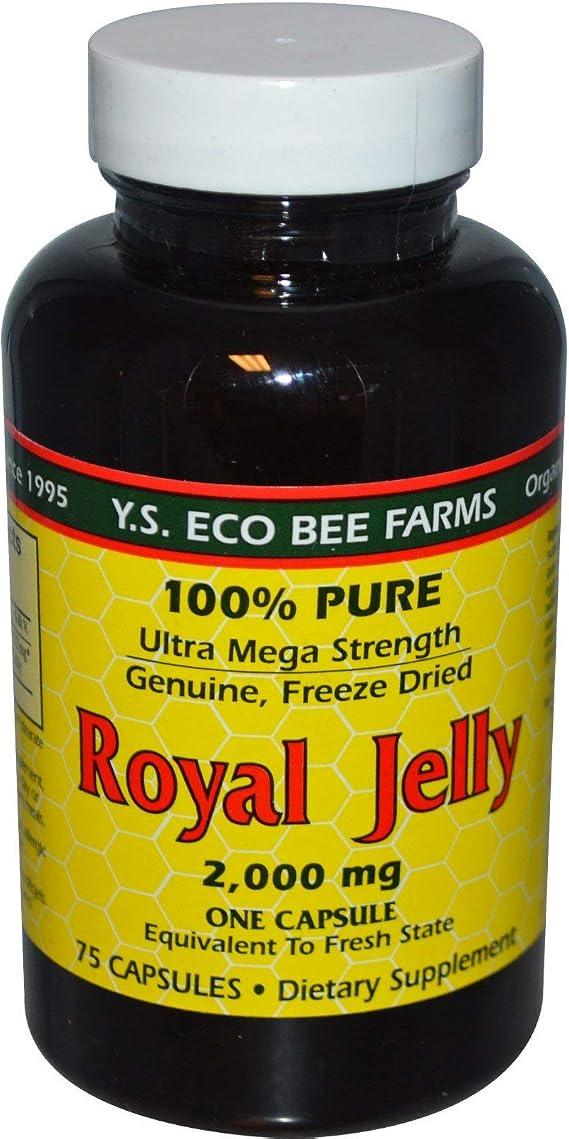 YS BEE FARMS Royal Jelly 2000 Mg, 75 CT