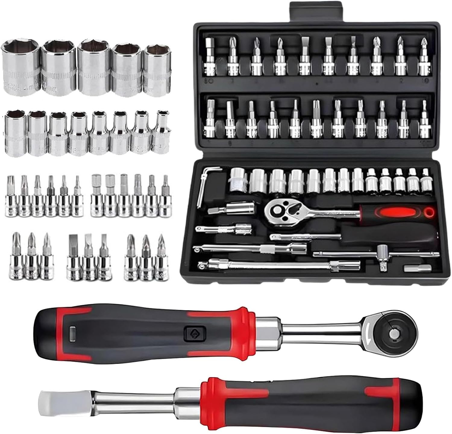 Tool Set, Home Tool Set, 46-piece Set, Home Repair, Tool Box, Tool Set, Daily Tool Kit, DIY, Home Use, Motorcycle, Bicycle, Car Maintenance, Furniture Assembly, Home Maintenance, Repair Tool Set, Tool