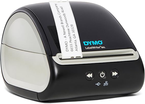 DYMO LabelWriter 5XL Label Printer, Automatic Label Recognition, Prints Extra-Wide Shipping Labels (UPS, FedEx, USPS) from Amazon, Ebay, Etsy, Poshmark, and More, Perfect for Ecommerce Sellers