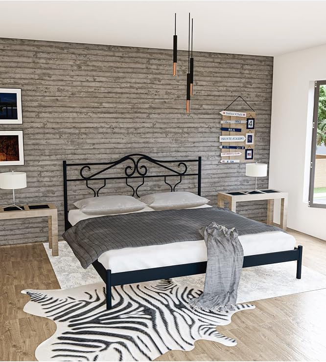 Gm 301 Gold Dublex Metal Karyola Sİyah 150x200