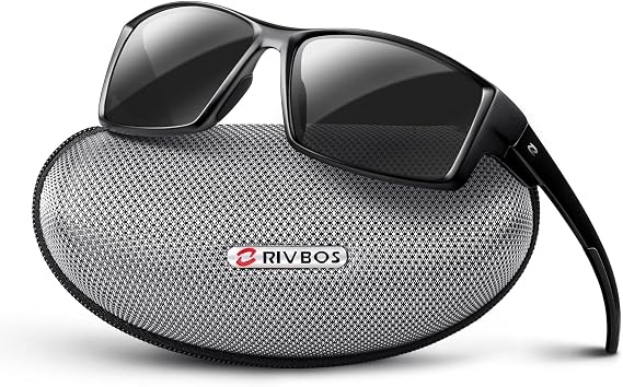 RIVBOS Polarized Sports Sunglasses Driving shades For Men Women TR90 Unbreakable Frame RBS861