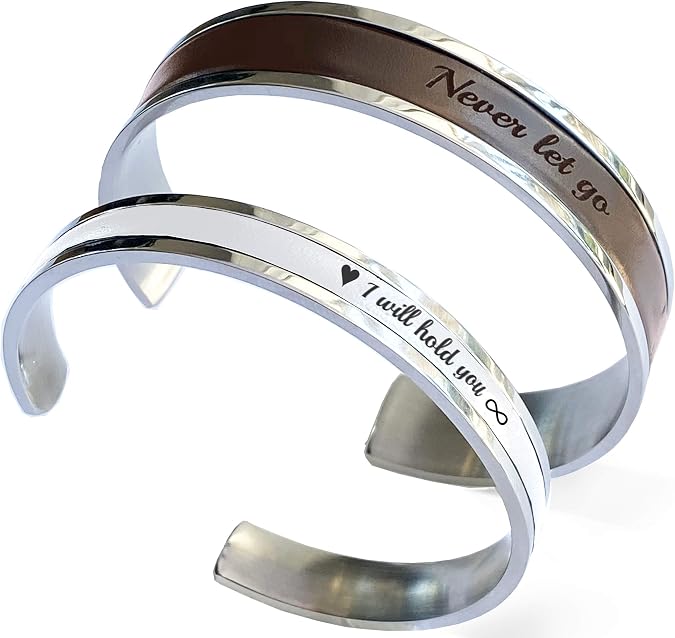 Personalized Wedding Anniversary Gifts Valentines Present for Couples Matching Bracelets We Still Do Vow Renewal ST