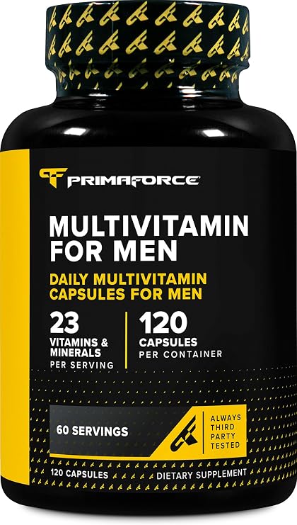 PrimaForce Multivitamin for Men (120 Capsules) 23 Vitamins & Minerals