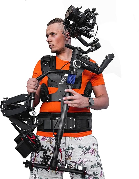 DF DIGITALFOTO Thanos Pro II Support Vest Rotating Steadycam Axis System Trinity Glide Gear for Crane 3S RS 2/RSC 2/RS 3/RS3 Pro/RS 4/RS4 Pro Gimbal Etc,Loading 5-12KG