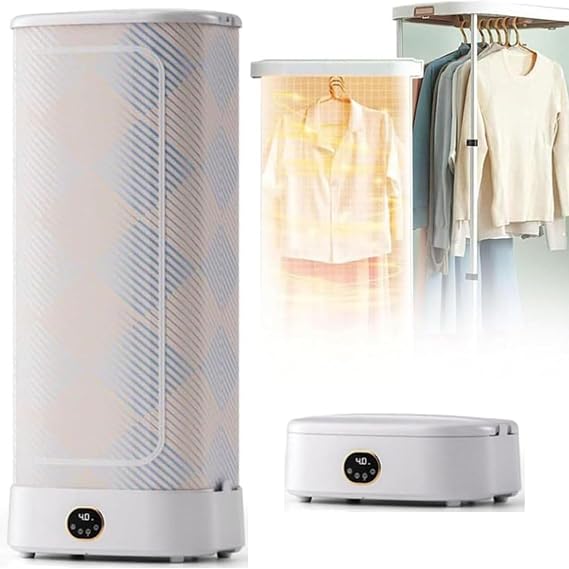 Portable Mini Dryer, Foldable Dryer-Double Layer, Great for Travel, RV, Home, Apartment, Electric Dryers Fast and Efficient Drying, Easy to Use and Store
