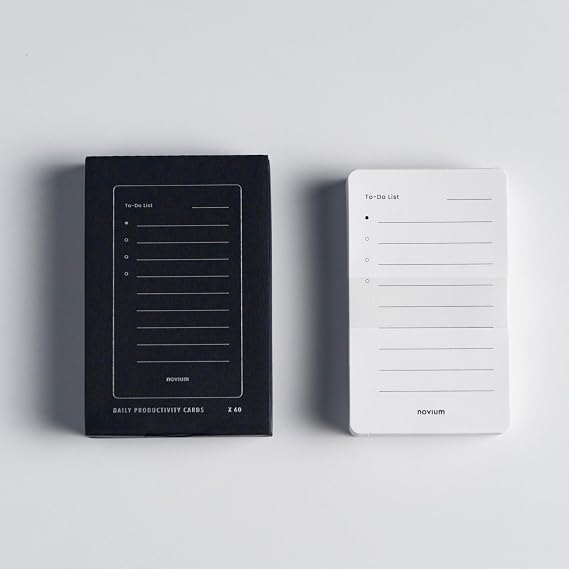 novium Daily Productivity Cards, Standard Deck of Cards (60-pack)