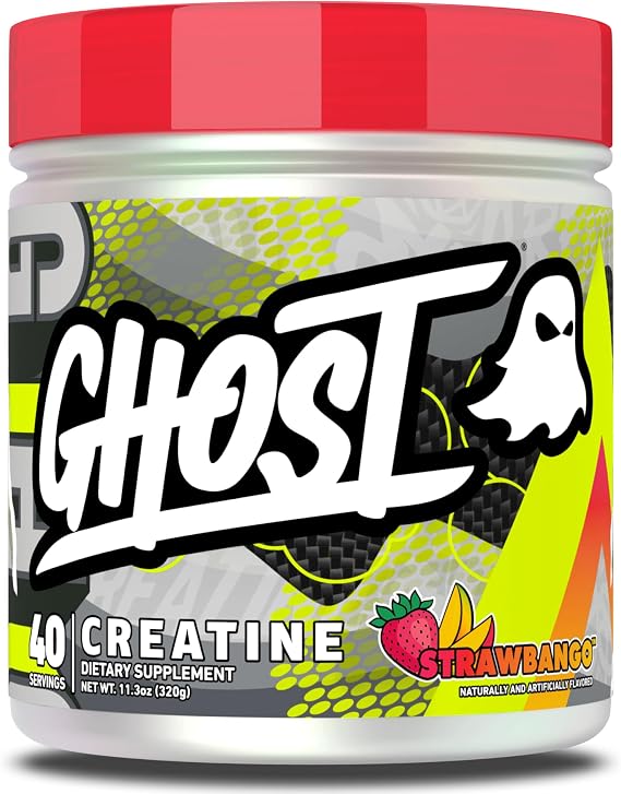 GHOST Creatine Monohydrate Powder, 5G OptiCreatine - Strawbango