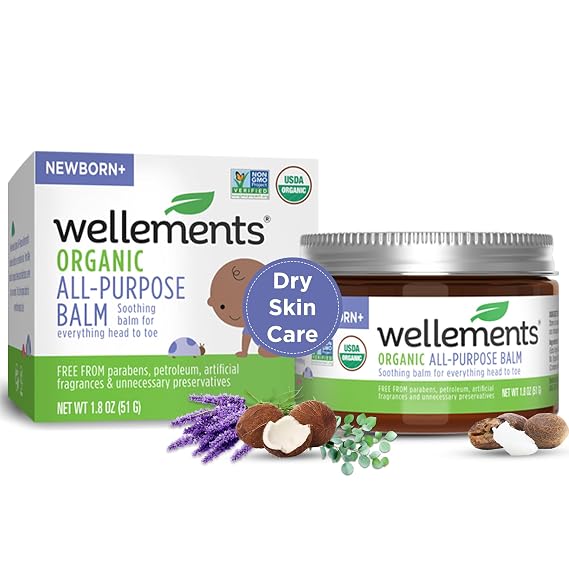 Wellements Organic All Purpose Balm for Babies and Kids (1.8 Fl Oz)
