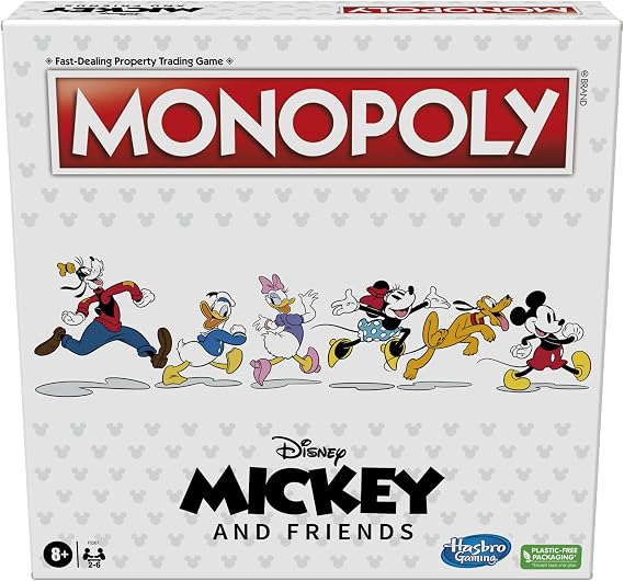Hasbro Gaming Monopoly: Disney Mickey and Friends Edition Board Game, Ages 8+