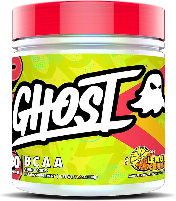 GHOST BCAA Powder Amino Acids Supplement, Lemon Crush - 7G BCAA